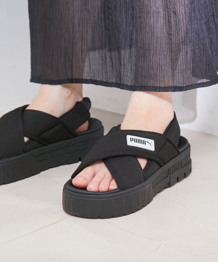 Juze「【PUMA】メイズサンダル」|サンダル|ブラック(01)
