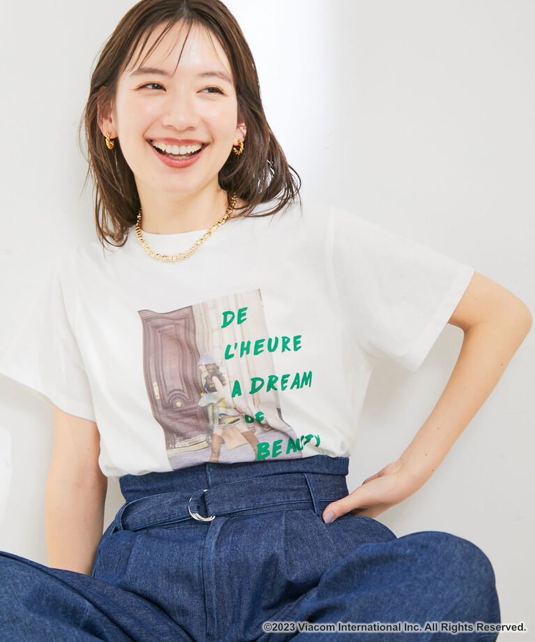 VIS「『エミリー、パリへ行く』コラボレーションフォトTシャツ【洗える】」|Tシャツ・カットソー|