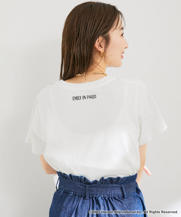 VIS「『エミリー、パリへ行く』コラボレーションフォトTシャツ【洗える】」|Tシャツ・カットソー|