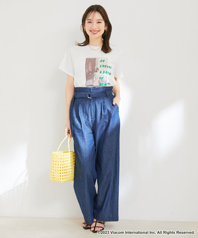 VIS「『エミリー、パリへ行く』コラボレーションフォトTシャツ【洗える】」|Tシャツ・カットソー|
