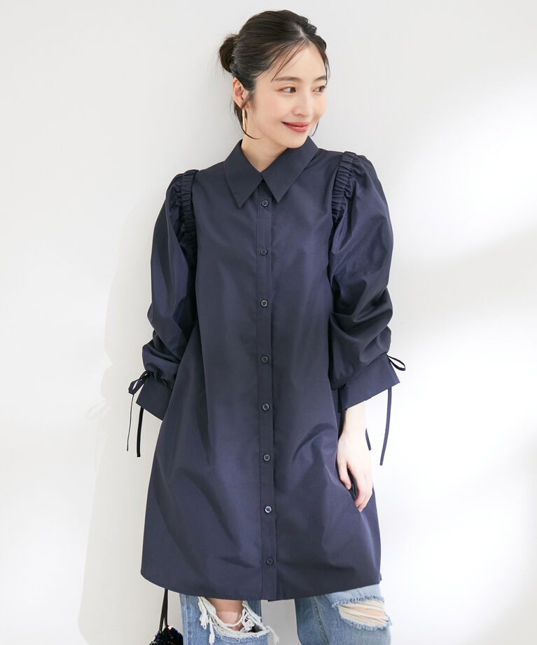 VIS「【洗える】【マルチWAY】ボレロ付きミニシャツワンピース」|その他|