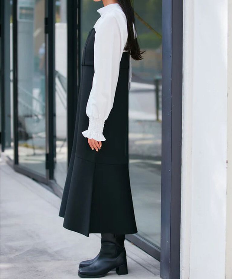 VIS「【VIS DRESS】バックリボンドッキングマーメイドワンピース」|ワンピース|