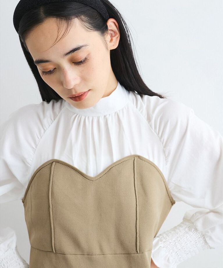VIS「【VIS DRESS】バックリボンドッキングマーメイドワンピース」|ワンピース|