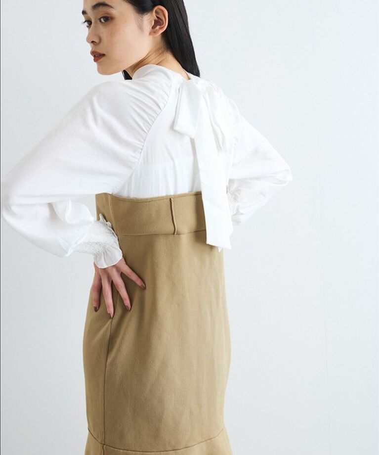 VIS「【VIS DRESS】バックリボンドッキングマーメイドワンピース」|ワンピース|