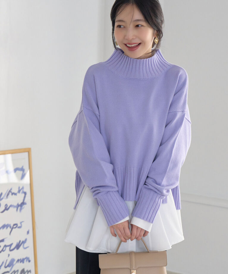 VIS「【洗える・シワが取れやすい】美easyフレアシャツ」|シャツ・ブラウス|