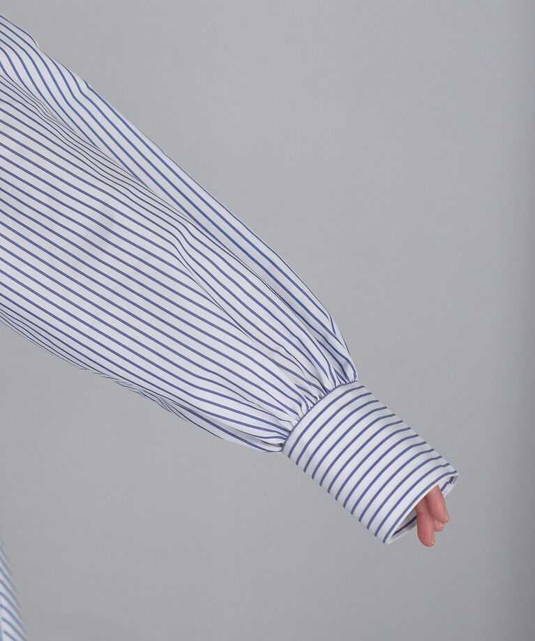 VIS「【洗える・シワが取れやすい】美easyフレアシャツ」|シャツ・ブラウス|