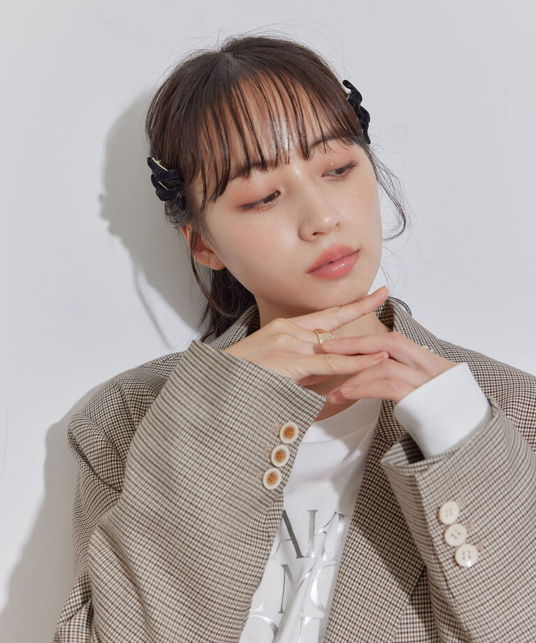 VIS「ミニリボンベロアヘアクリップセット」|その他|