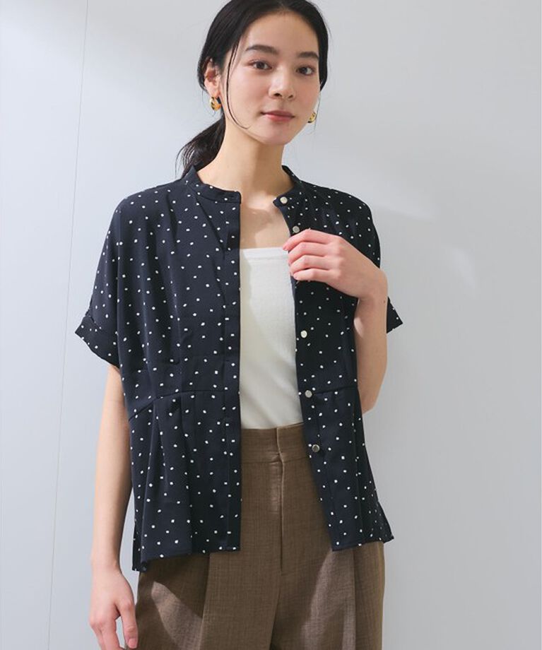 VIS「【WEB限定】【追加】ウエストタックブラウス」|シャツ・ブラウス|