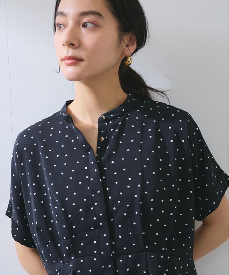 VIS「【WEB限定】【追加】ウエストタックブラウス」|シャツ・ブラウス|