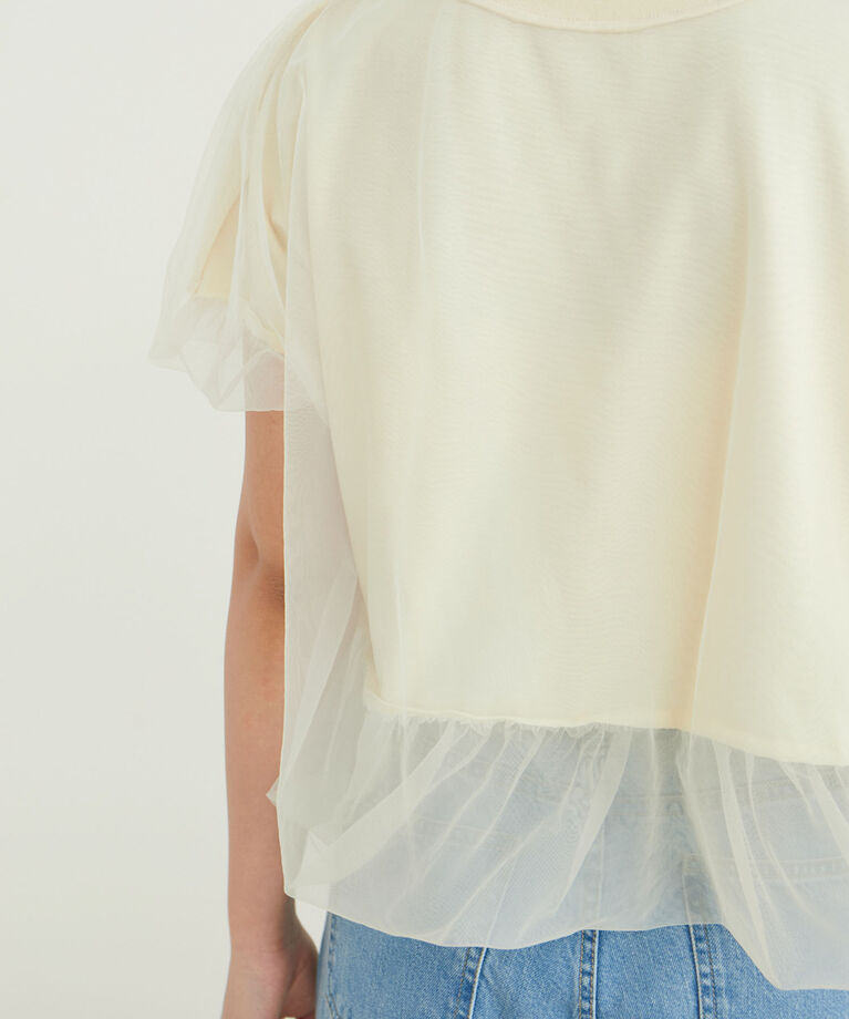 VIS「【2WAY】チュールリバーシブルプルオーバー」|Tシャツ・カットソー|