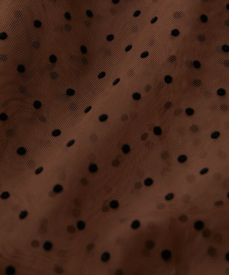 VIS「フロッキードットチュールチュニック」|シャツ・ブラウス|
