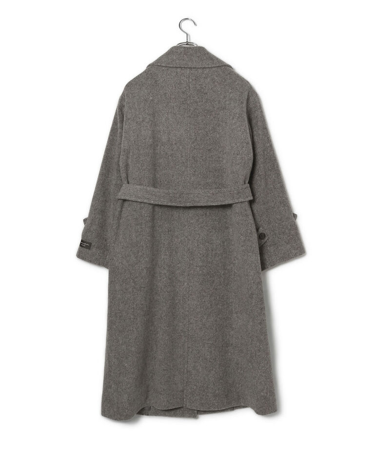 VIS「【JAPAN FABRIC】尾州毛混シャギーロングコート【選べる着丈】【静電気防止】」|ステンカラーコート|