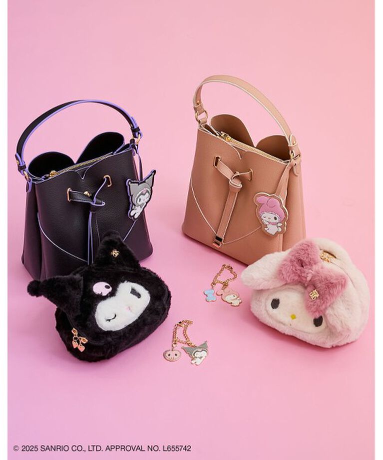 VIS「【マイメロディ&クロミ】 VIS別注モデルハートカットバッグ＆チャームSET」|ハンドバッグ|