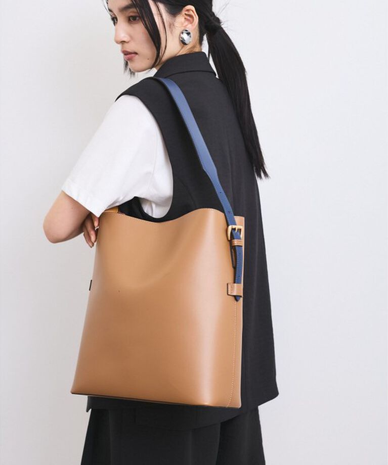 VIS「【A4収納】リバーシブルハンドルワンショルダーバッグ」|トートバッグ|
