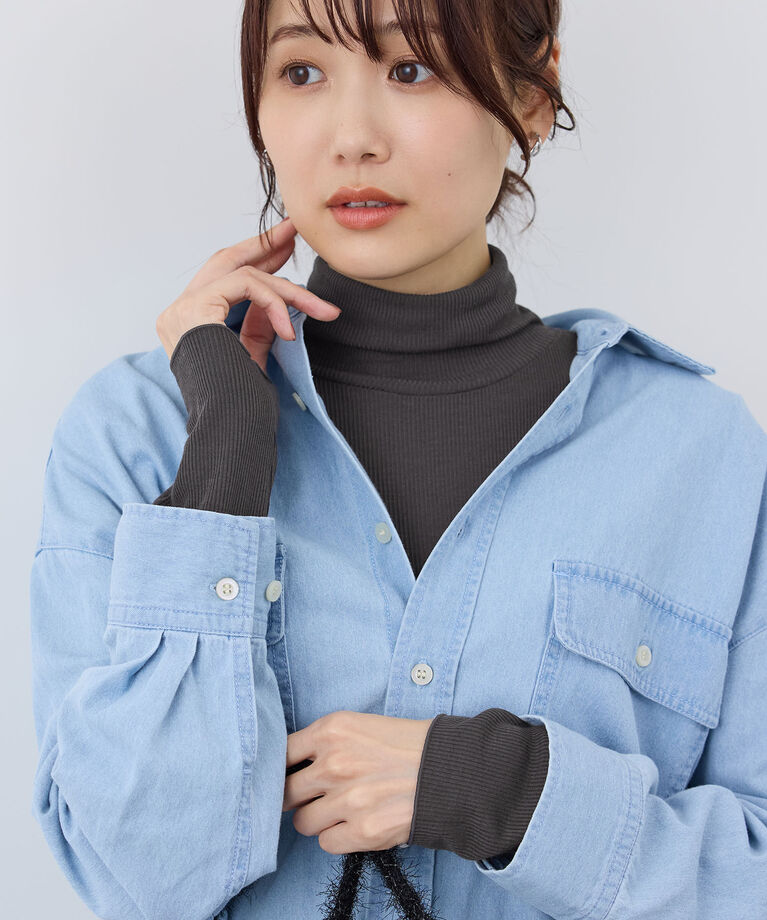 Rope’Picnic「吸湿発熱/シアーカットタートル」|Tシャツ・カットソー|