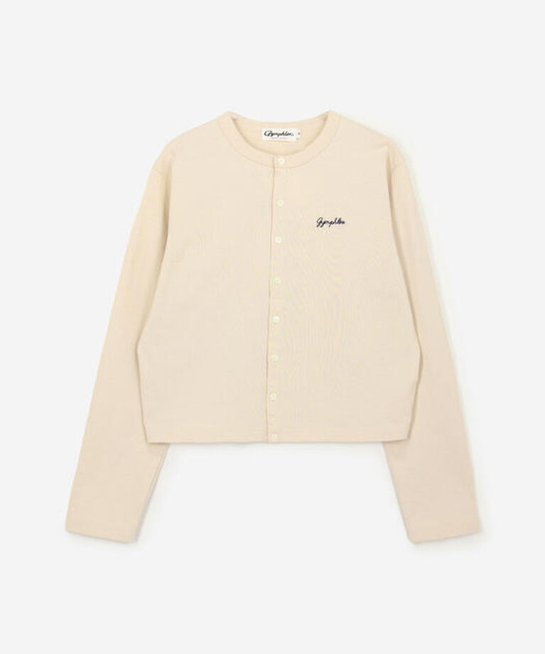 GYMPHLEX「Gymphlex | コットン 長袖ショートカーディガン WOMEN」|その他|OFFWHITE