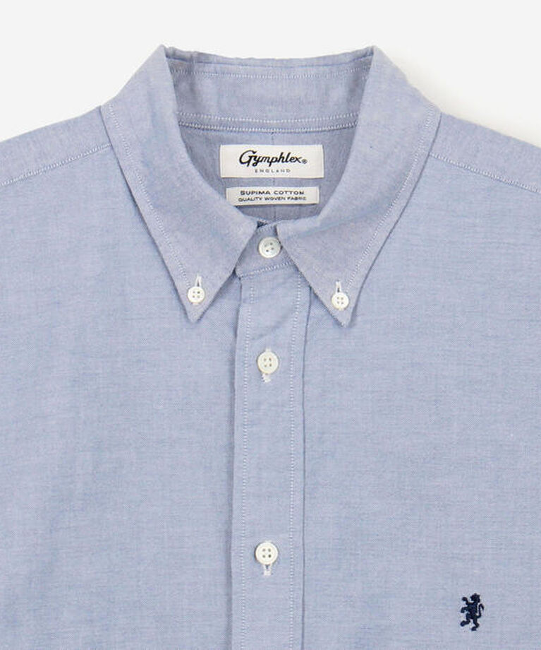 GYMPHLEX「Gymphlex | コットン 長袖ボタンダウンシャツ MEN」|シャツ・ブラウス|