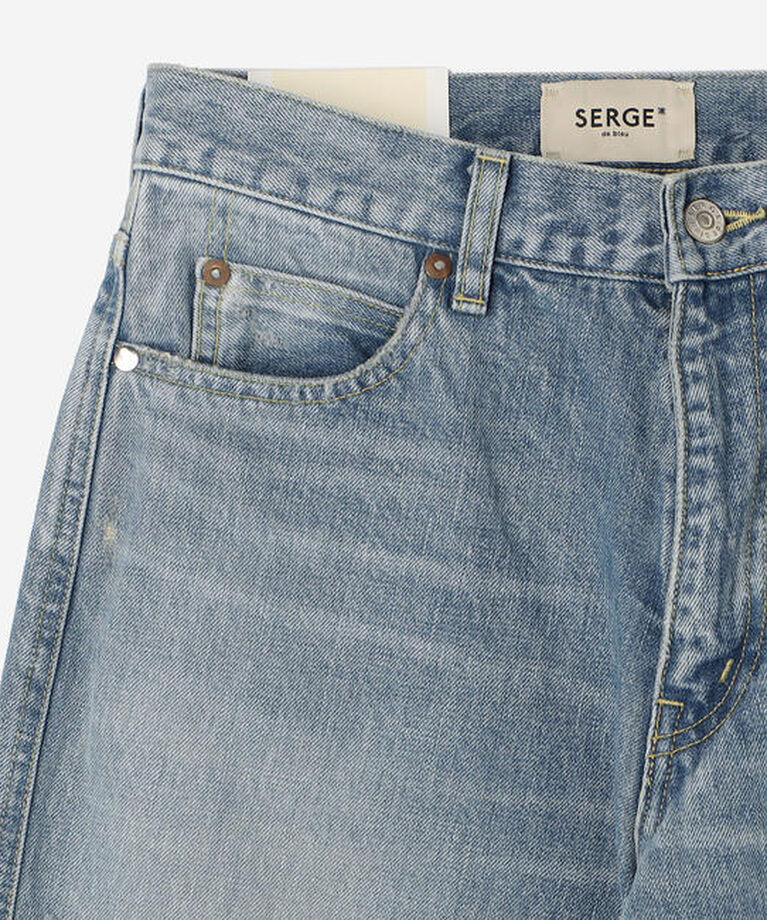  「SERGE de bleu | ワイドセルビッチデニム WOMEN」|デニム|