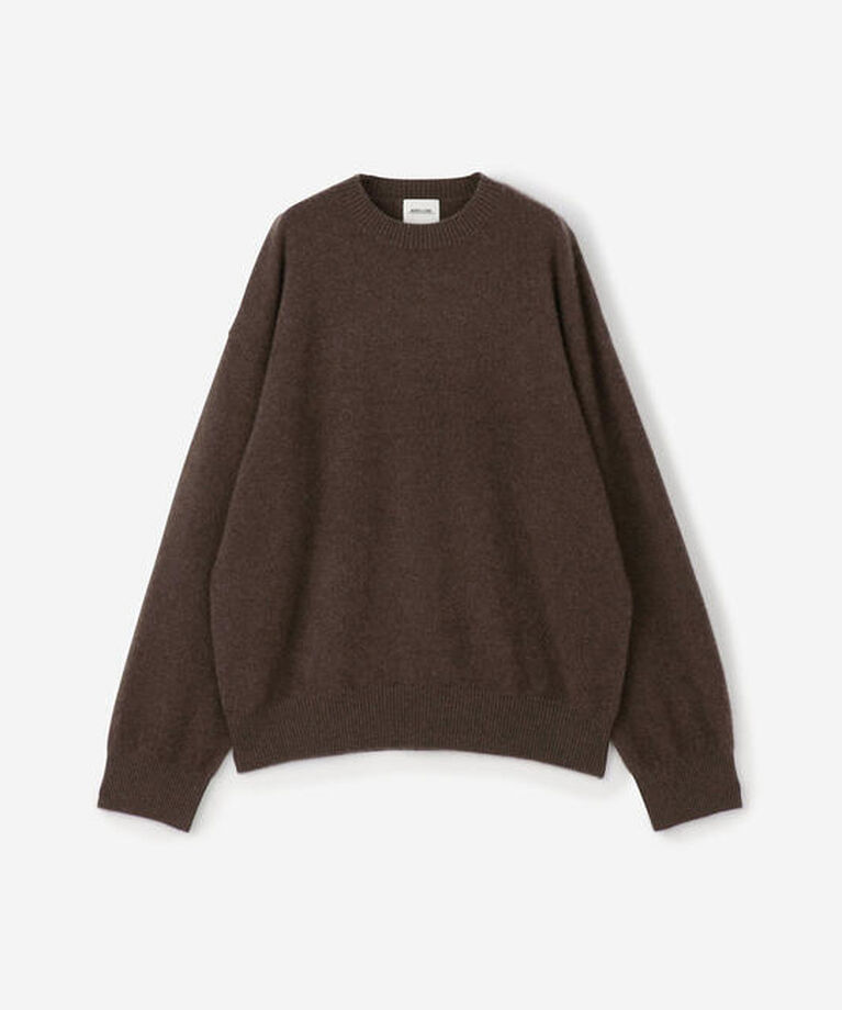 Morris & Sons「MORRIS & SONS | カシミヤ ニットプルオーバー MEN」|ニット・セーター|BROWN