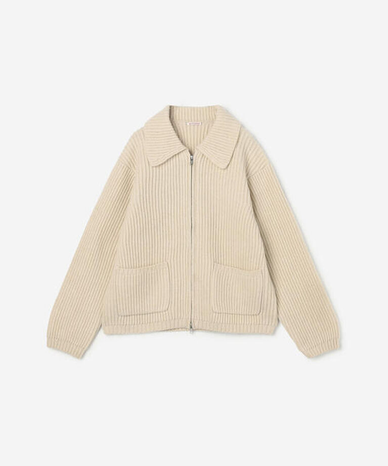  「RYE TENDER | 〈別注〉フルジップ ニットブルゾン WOMEN」|ニット・セーター|