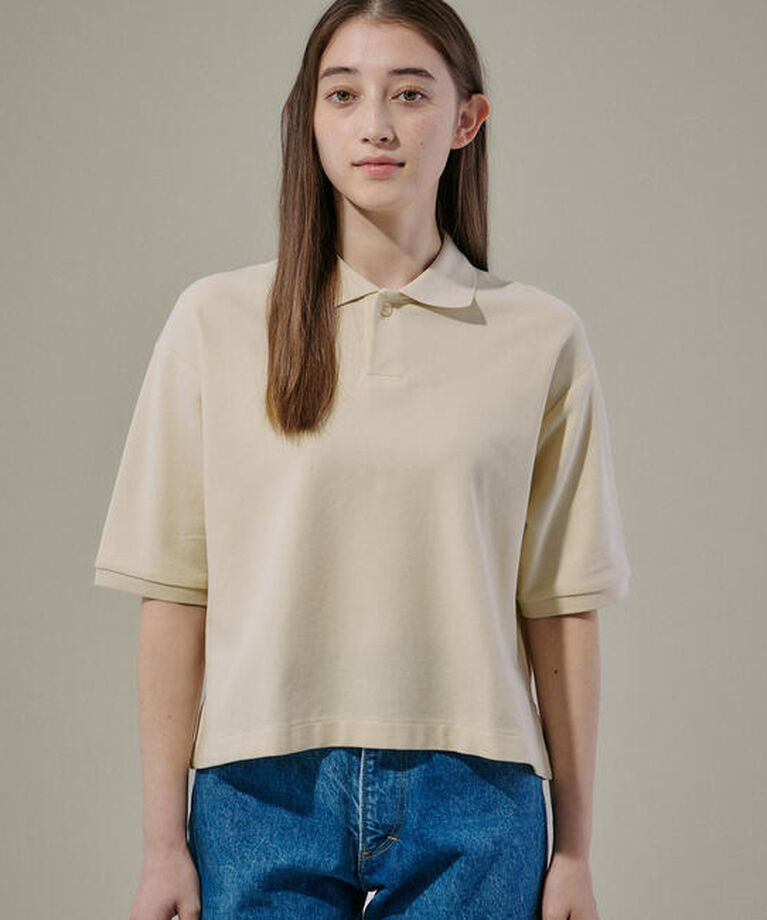 handvaerk「handvaerk | コットンピケ ショートポロシャツ WOMEN」|ポロシャツ|