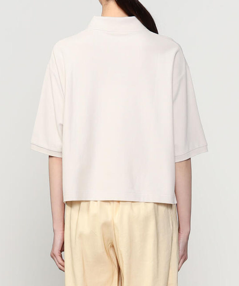 handvaerk「handvaerk | コットンピケ ショートポロシャツ WOMEN」|ポロシャツ|