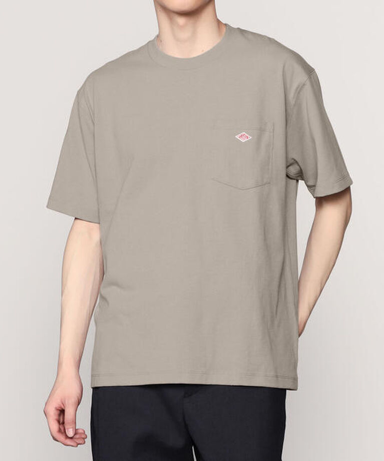 DANTON「DANTON | ポケットTシャツ SOLID MEN」|Tシャツ・カットソー|LTGREY