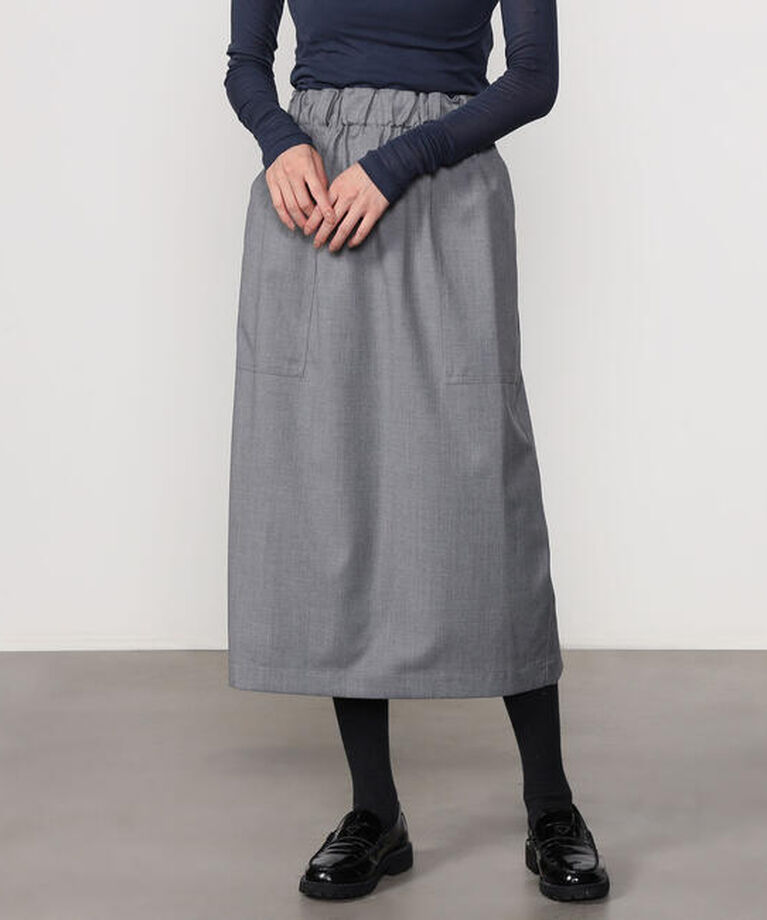  「nicholson & nicholson | ウールライク イージースカート WOMEN」|スカート|GREY