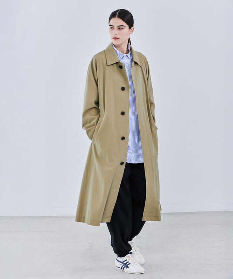  「TICCA | 〈別注〉 ドレスステンカラーコート WOMEN」|ステンカラーコート|KHAKI