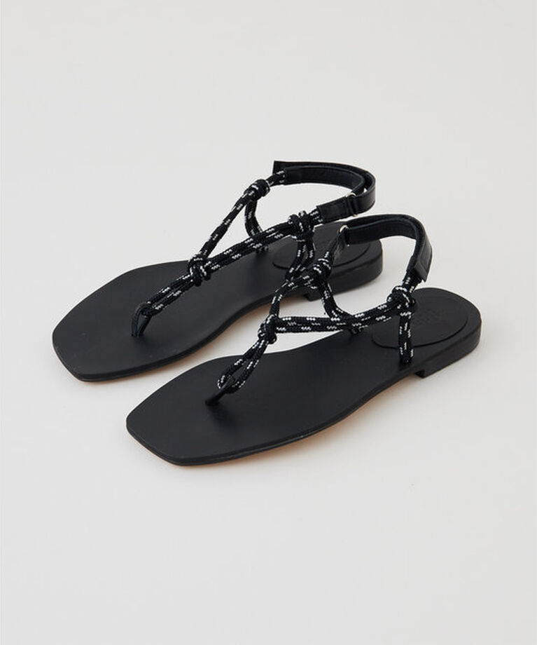 Hoaw.「【Hoaw.】ロープフラットサンダル」|ロングブーツ|