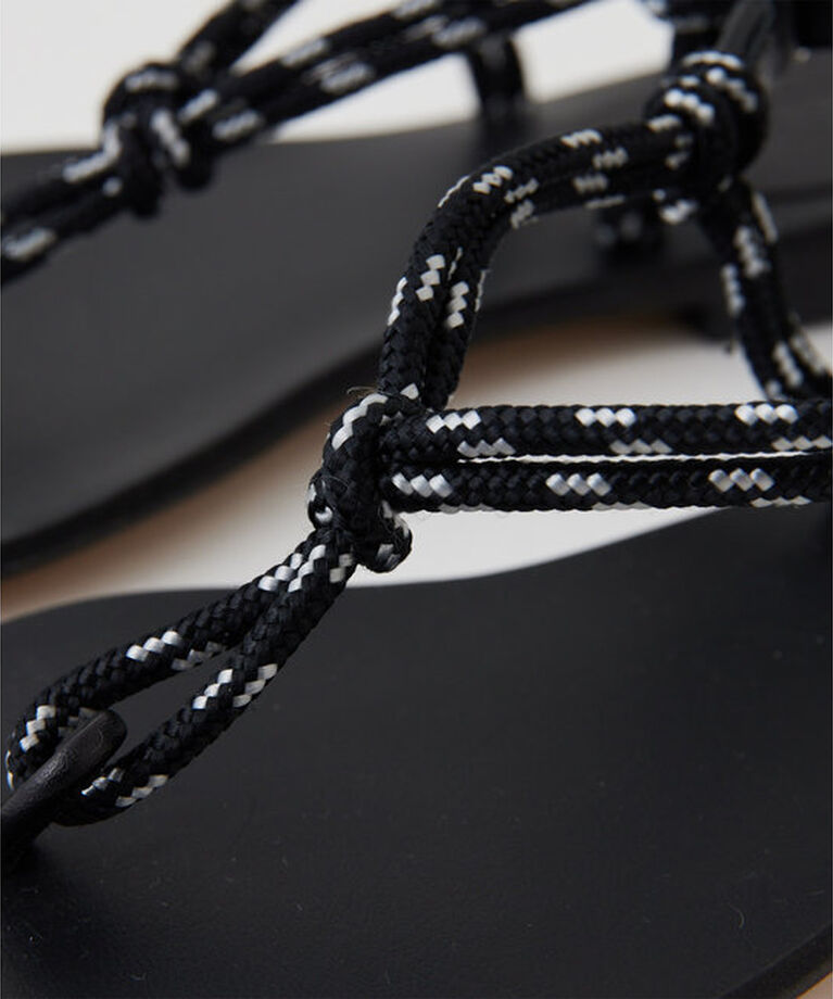 Hoaw.「【Hoaw.】ロープフラットサンダル」|ロングブーツ|