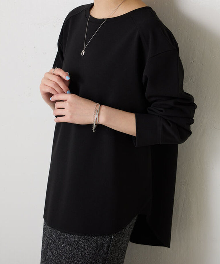  「ジョーゼットロンTEE」|Tシャツ・カットソー|ブラック