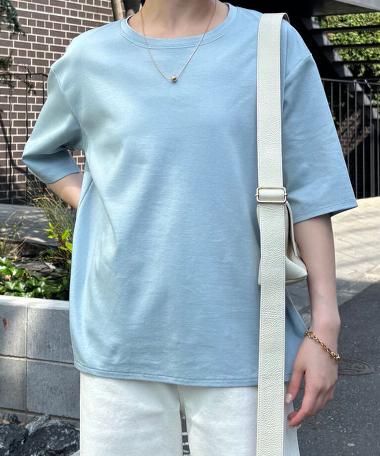  「ハーフスリーブポンチ切替Tシャツ」|Tシャツ・カットソー|