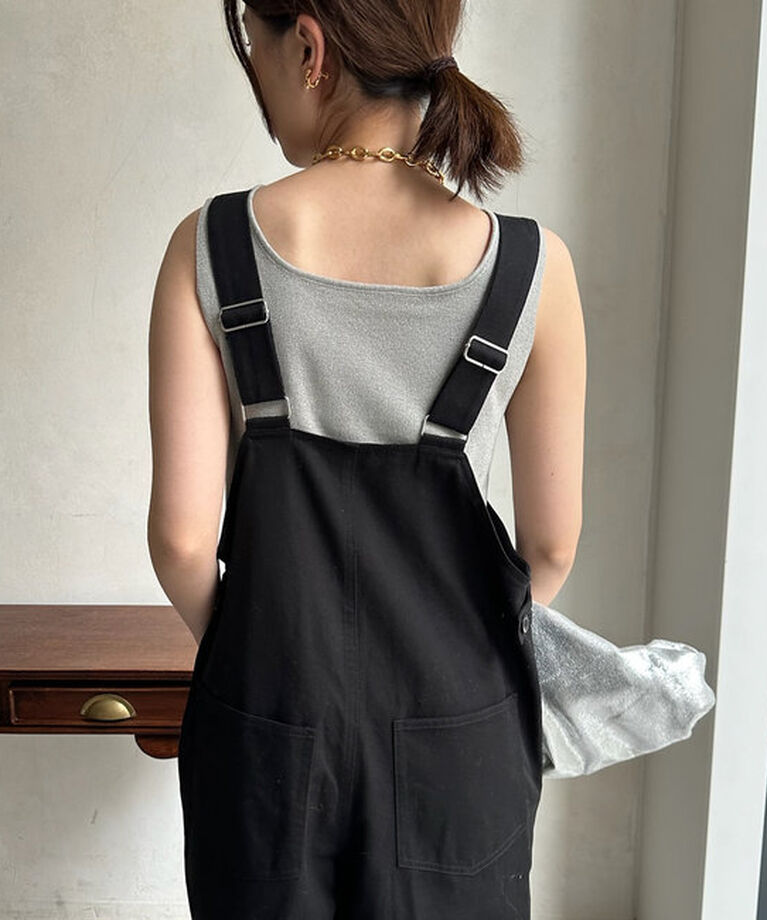  「【2サイズ展開！！】フロントジップサロペット」|ワンピース|