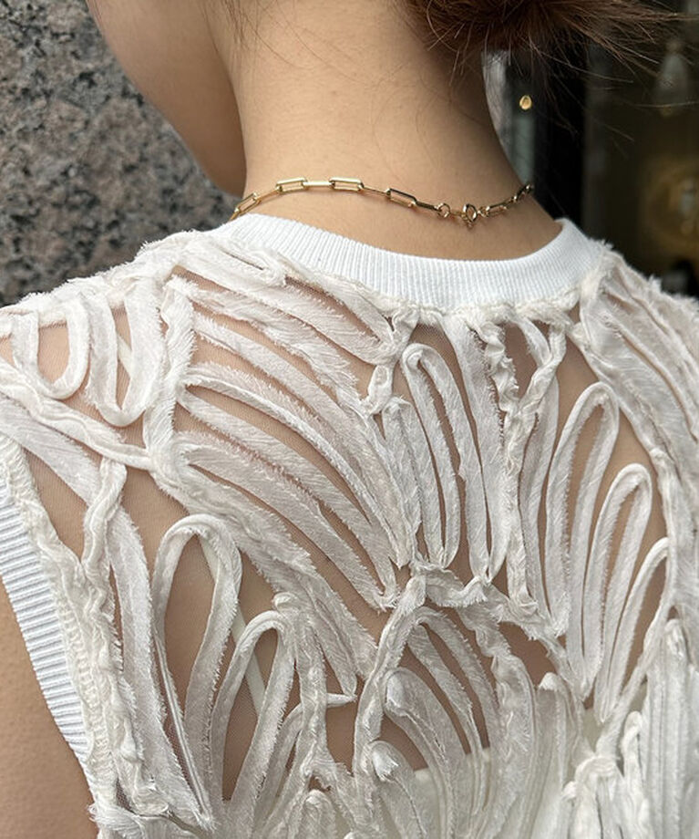  「【新色追加】刺繍レーストップス」|シャツ・ブラウス|