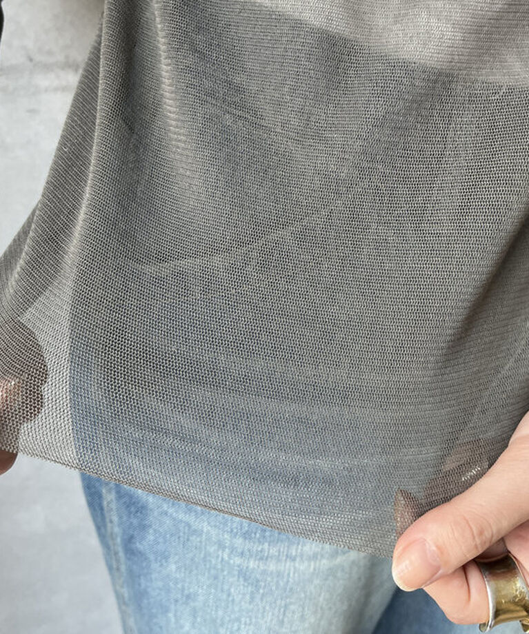  「コットンチュールロンTEE」|Tシャツ・カットソー|