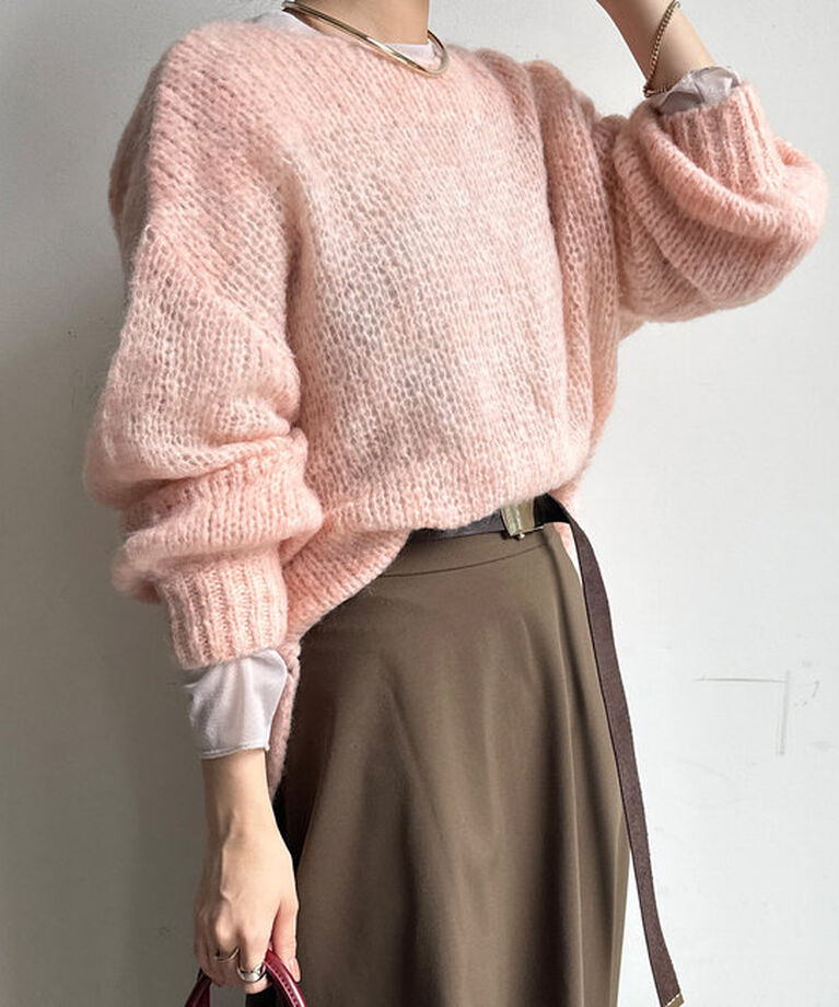  「【新色追加】モヘヤメッシュプルオーバー」|ニット・セーター|