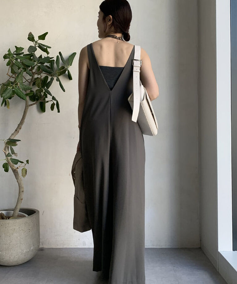  「【WEB限定】ショルダーテープサロペット」|ワンピース|