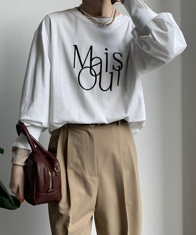  「【WEB限定】MaisoulフロッキーロゴロンTEE」|Tシャツ・カットソー|