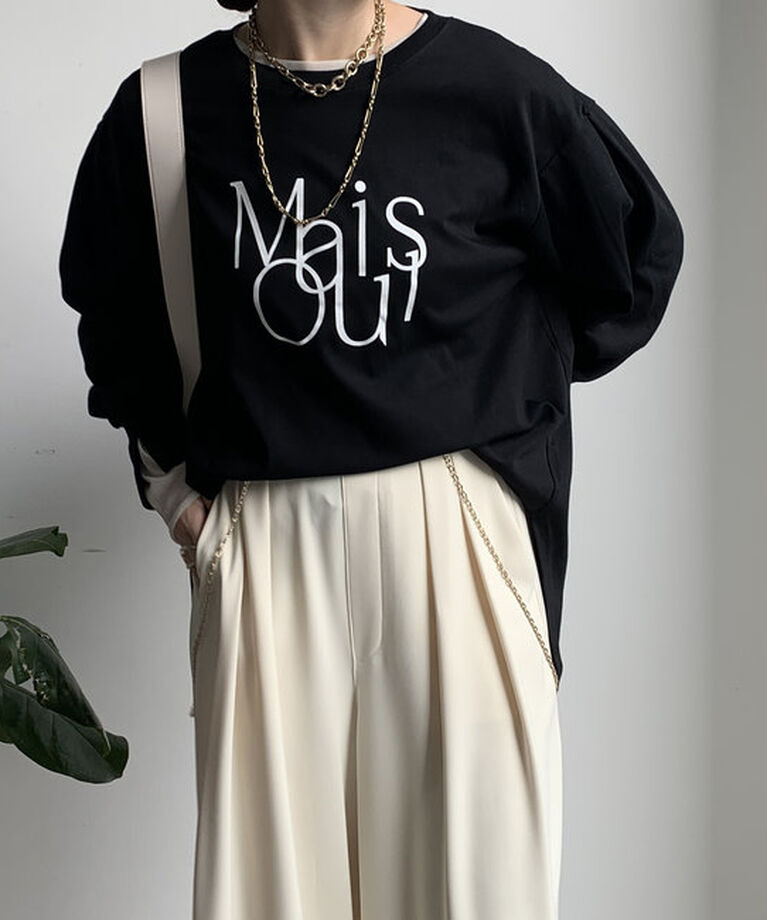  「【WEB限定】MaisoulフロッキーロゴロンTEE」|Tシャツ・カットソー|