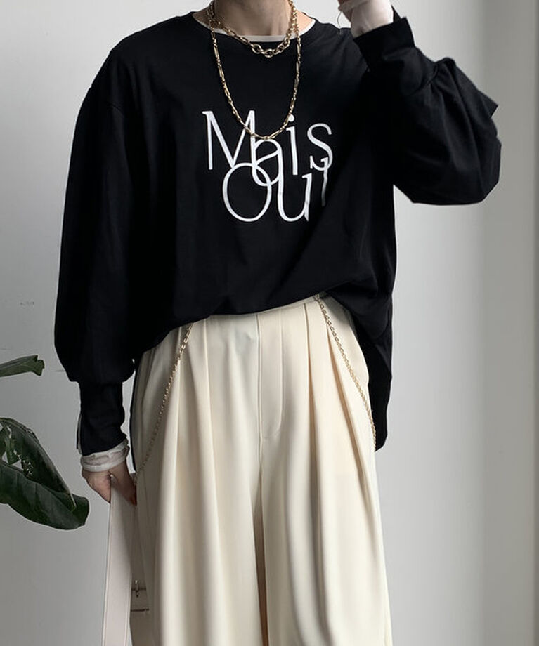  「【WEB限定】MaisoulフロッキーロゴロンTEE」|Tシャツ・カットソー|