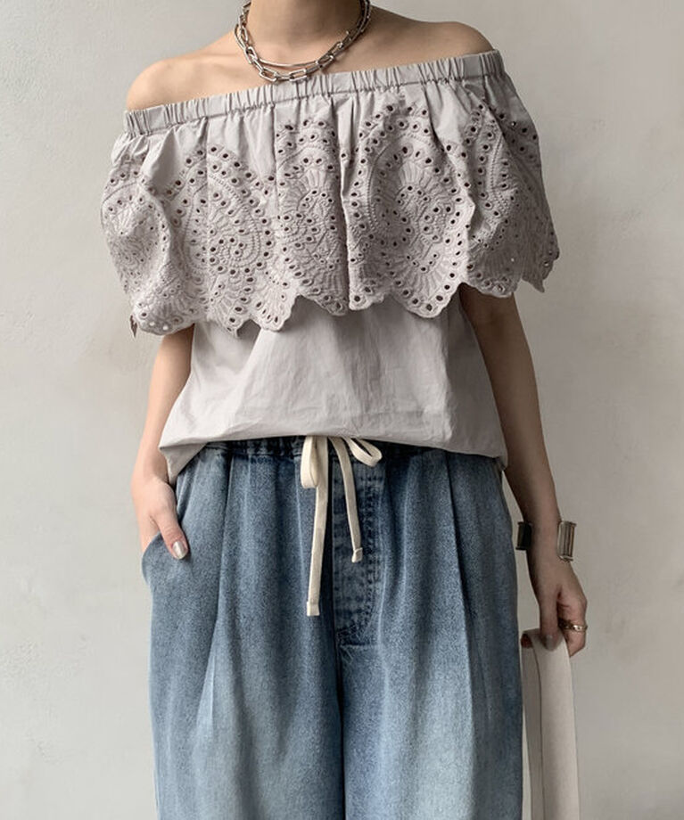  「【WEB限定】マルチWAYレースブラウス」|シャツ・ブラウス|