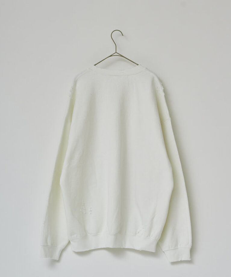  「【WHIMSIC】ハンドプロセスドダメージスウェットシャツ」|Tシャツ・カットソー|