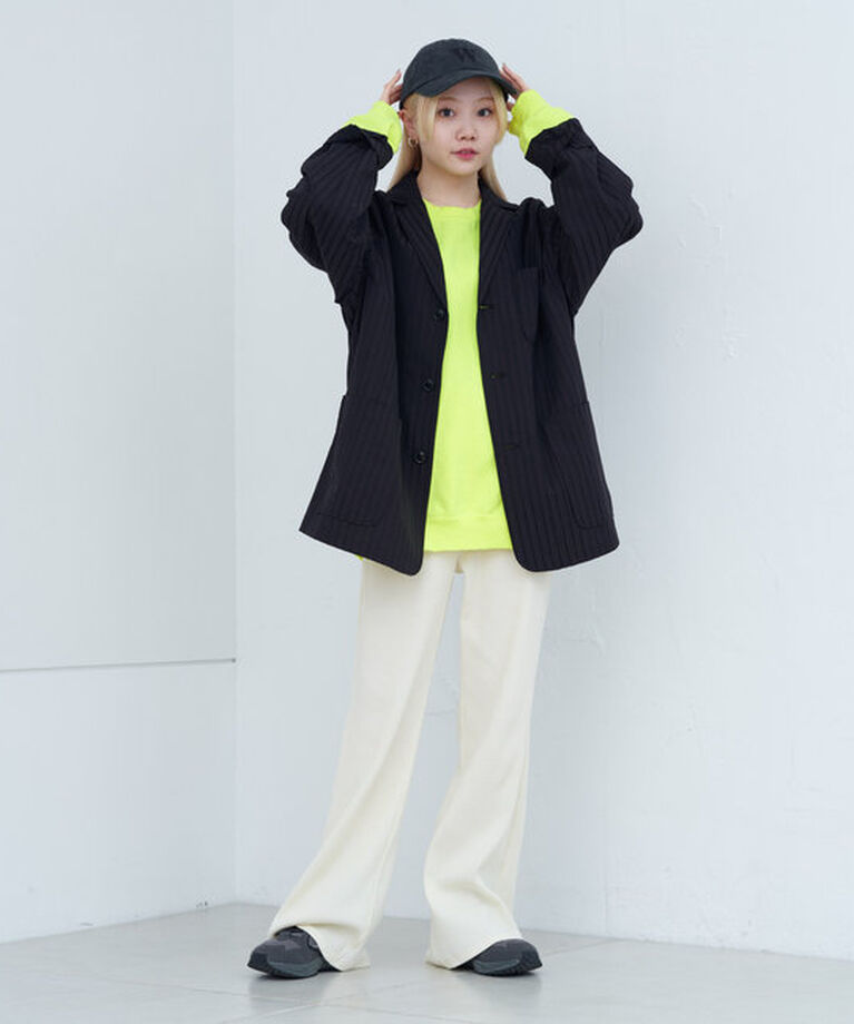  「【WHIMSIC】ハンドプロセスドダメージスウェットシャツ」|Tシャツ・カットソー|