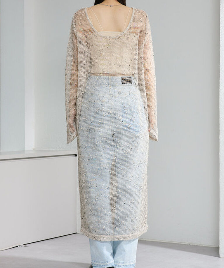  「【4色展開】メッシュシアーワンピース」|ワンピース|