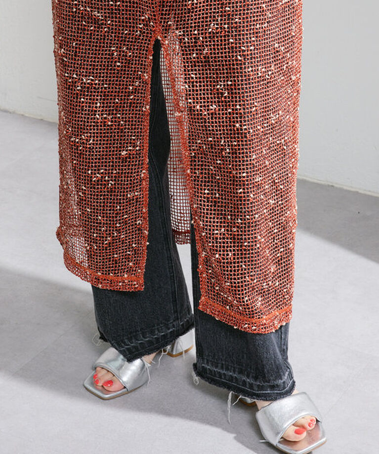  「【4色展開】メッシュシアーワンピース」|ワンピース|