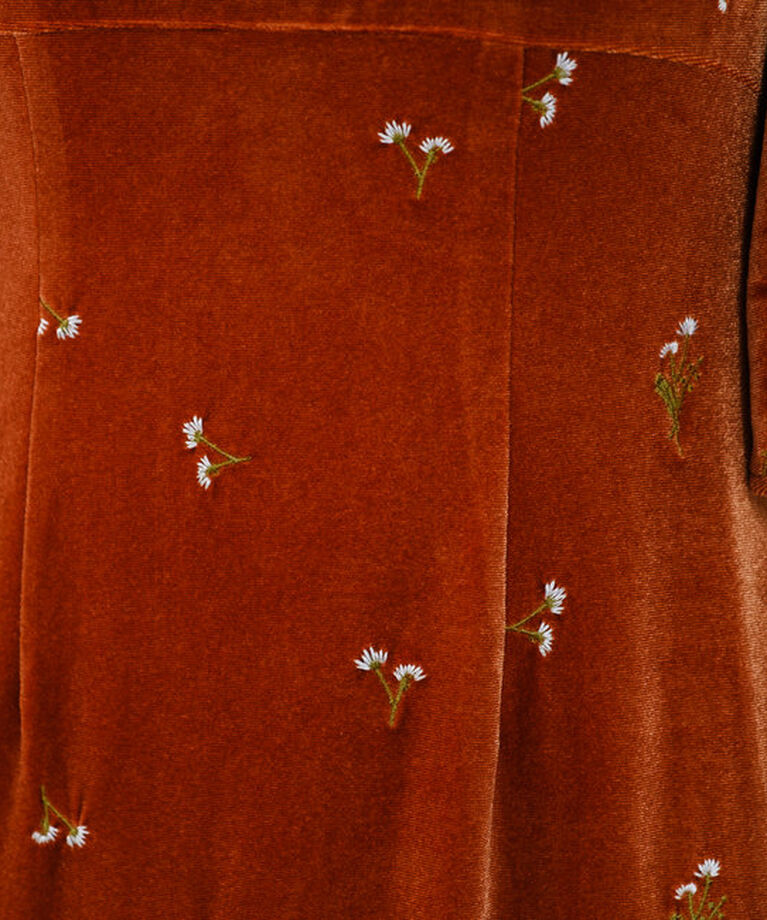  「【オケージョンドレス/結婚式】velour bell sleeve dress」|ドレス|