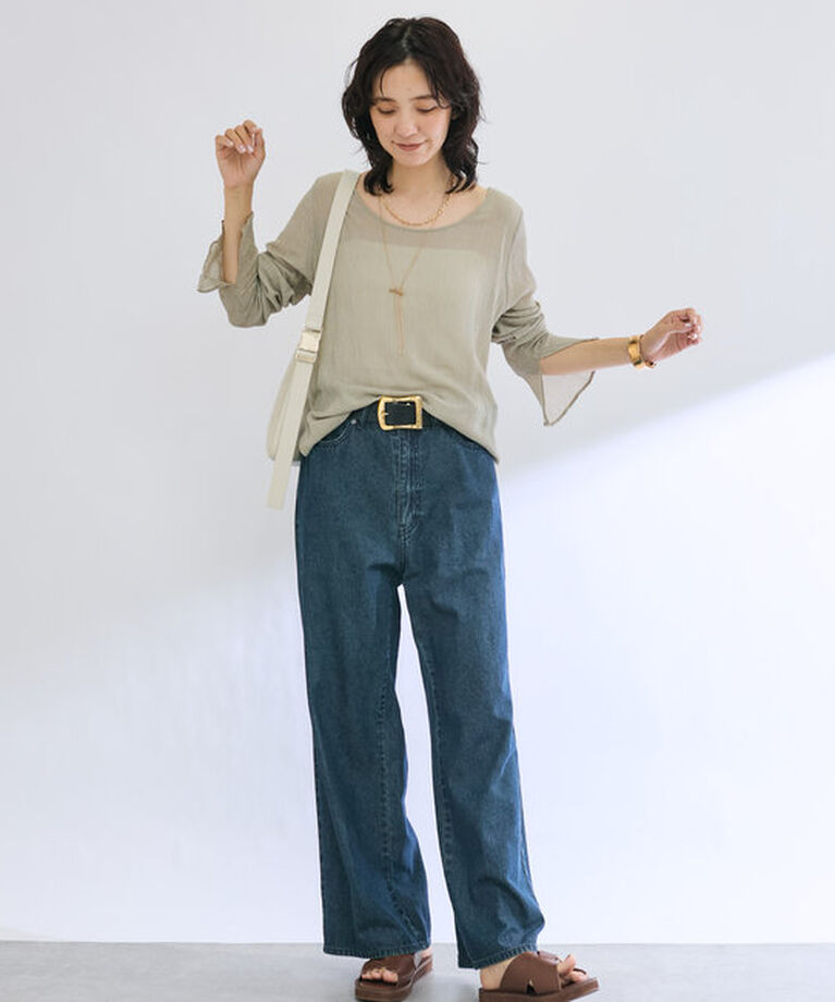  「【MONN.:.(モン)】Light DENIM PANTS」|デニム|