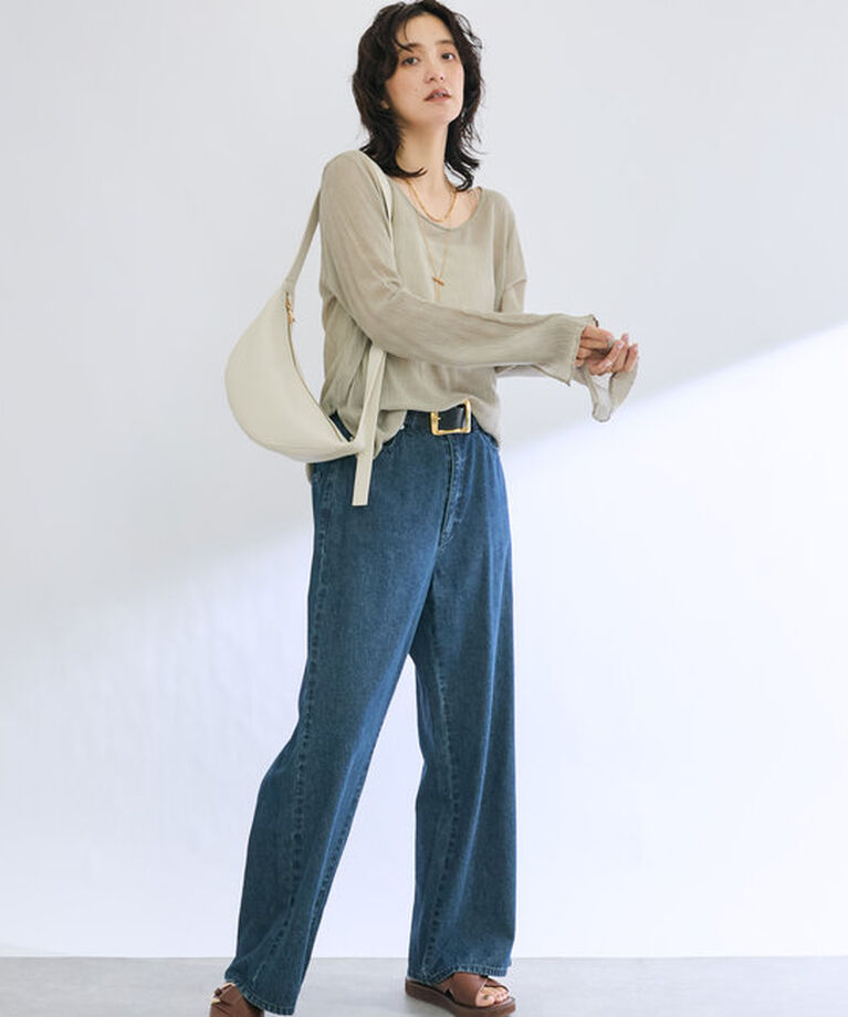  「【MONN.:.(モン)】Light DENIM PANTS」|デニム|