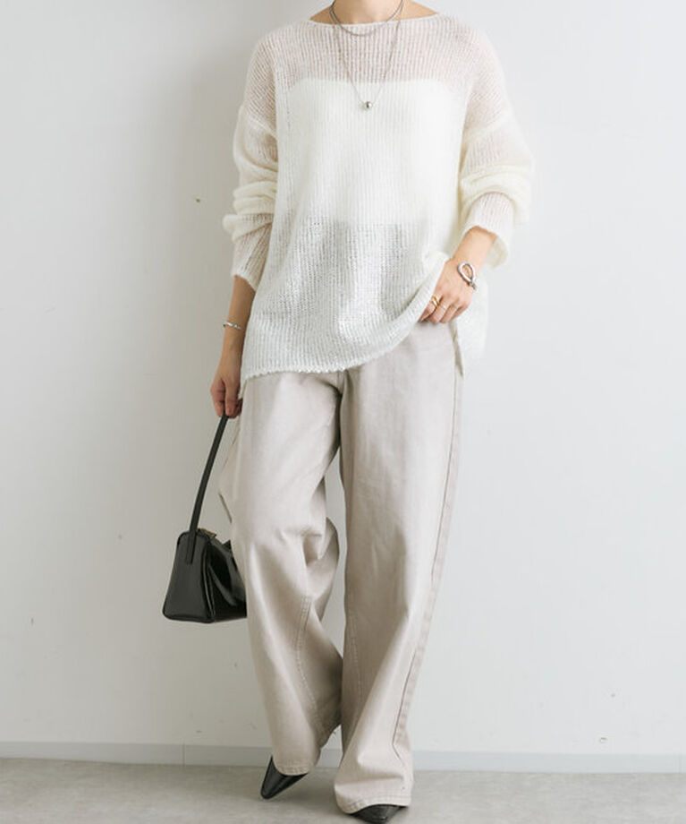  「【MONN.:.(モン)】LOOSE DENIM」|デニム|